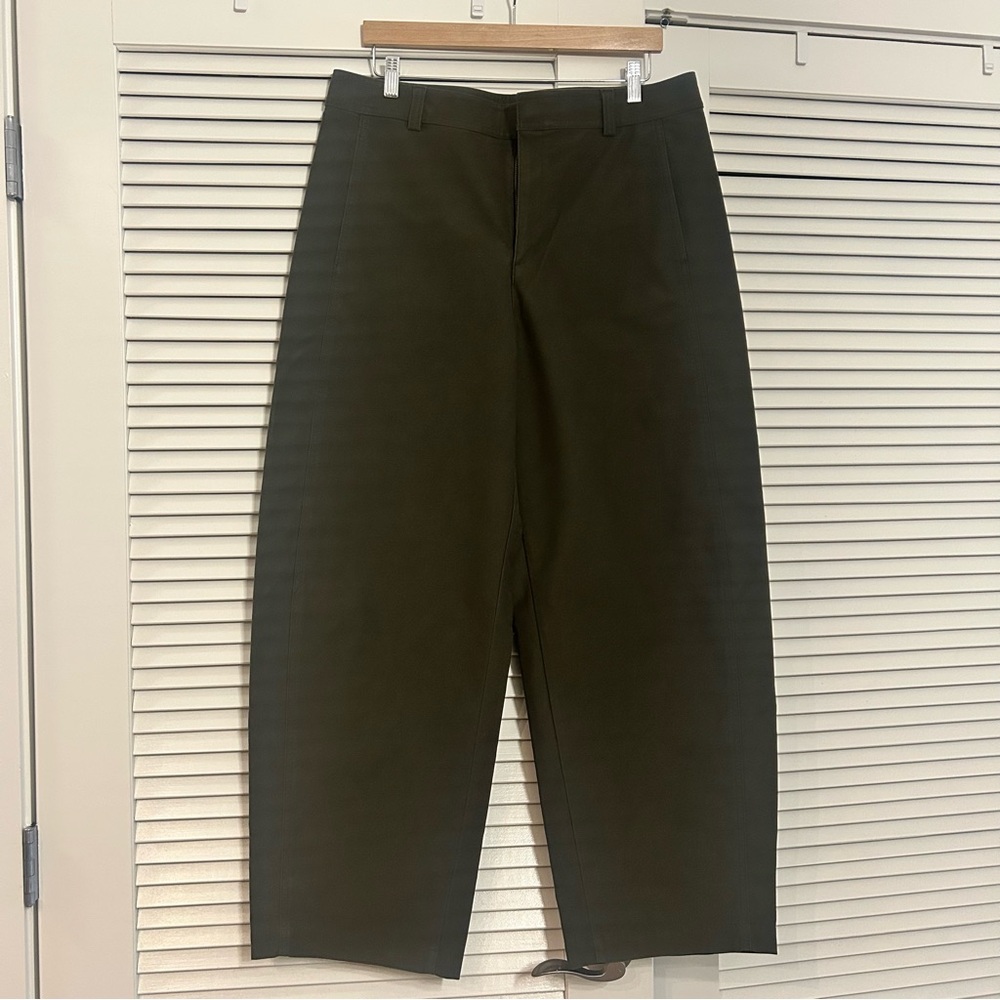 Uniqlo Women's XL Jersey Barrel Pants in Dark Olive